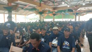 820 orang saksi yang hadir pada acara Bimtek tersebut berasal dari 2 Kecamatan yang berada di daerah pemilihan 3 Teluknaga, Pakuhaji.