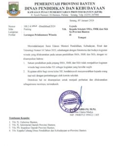 Bila Mana satuan pendidikan akan di berikan sanksi, copot jabatan.