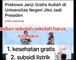 Jika, tidak di kabulkan masyarakat akan di cemoohkan, bahwa program bohong.