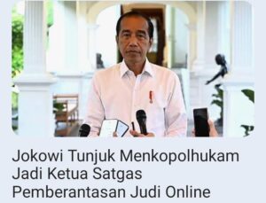 Kata Jokowi, perjudian akan mengacam keselmatan ekonomi masa akan datang.